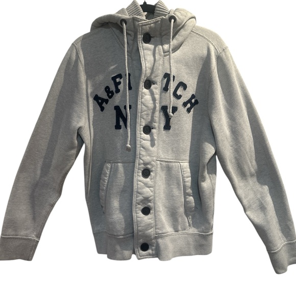 Abercrombie & Fitch Vintage Unisex Gray Jacket - Picture 7 of 8